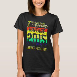 7 Jaar Oud Vintage 2015 7e Verjaardag 1 T-shirt