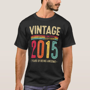 7 Jaar Oud Vintage 2015 T - shirts 7e Verjaardag J
