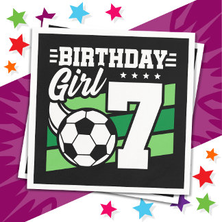 7 Jaar Oud Voetbal Football Party 7e Verjaardag Me Servet