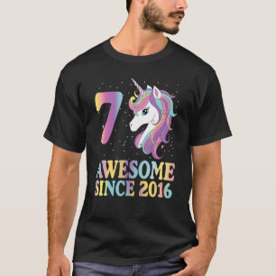 7 jaar Oude Gifts Girls Tiener regenboogontsteking T-shirt