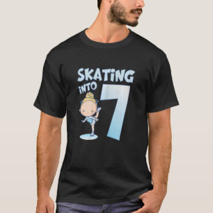 7 jaar oude ijsschaatsen tot zevenjarige Kinderen T-shirt
