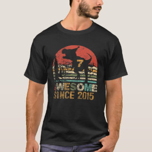 7 jaar oude Kinder jongen Geweldige sinds 2015 7th T-shirt