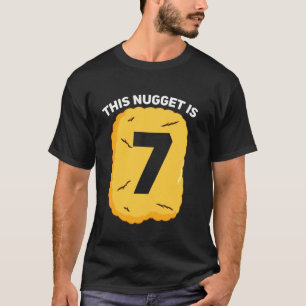 7 Jaar Oude Kipnugget Verjaardagsfeestje T-shirt
