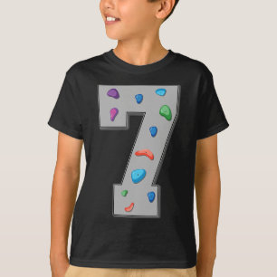 7 Jaar Oude Klimmer Verjaardag Boulderen Klimmen R T-shirt
