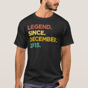 7 jaar oude legenda sinds december 2015 7e geboort t-shirt