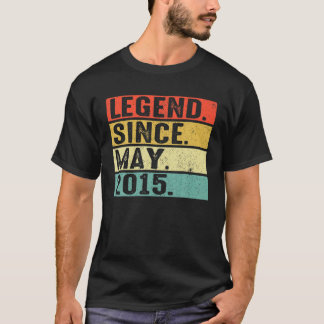 7 jaar oude legering sinds mei 2015 7e verjaardag t-shirt