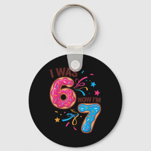 7 Jaar Oude Verjaardag Was 6 Nu Ben Ik 7 67 Mannen Sleutelhanger