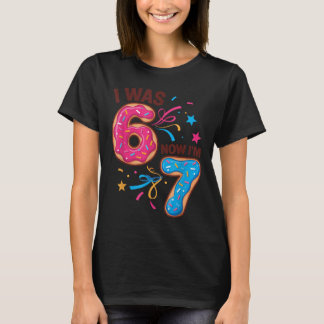 7 Jaar Oude Verjaardag Was 6 Nu Ben Ik 7 67 Mannen T-shirt