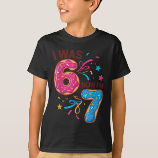 7 Jaar Oude Verjaardag Was 6 Nu Ben Ik 7 67 Mannen T-shirt