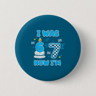 7 jaar verjaardag ik 6 nu ben ik 7 6 7 verjaardag ronde button 5,7 cm