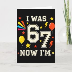 7 Jaar Verjaardag Ik Was 6 Nu Ben Ik 7 67 Grappig  Kaart