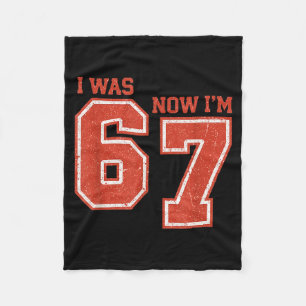 7 Jaar Verjaardag Ik Was 6 Nu Ben Ik 7 Retro Zes Z Fleece Deken