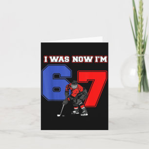 7 Jaar Verjaardag Was 6 7 Hockey Sport Liefhebber Kaart