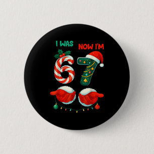 7 Jaar Verjaardagsshirt Was 6 Nu Ben Ik 7 67 Grapp Ronde Button 5,7 Cm