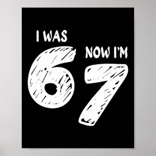 7 Jaar Verjaardagsshirt Was 6 Nu Ben Ik 7 67 Leuk Poster