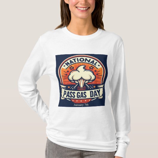 7 januari - Nationale Pass Gasdag T-shirt (Voorkant)