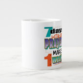 7 Jours - Tasse de café extra-grande (Devant)