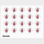 7 juli is Nationale Strawberry Sundae Dag Ronde Sticker (Vel)