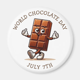 7 juli is Wereldchocoladedag Magneet