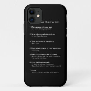 7 Kardinale regels voor het leven iPhone 11 Hoesje