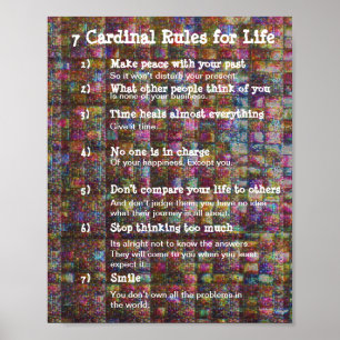 7 Kardinale regels voor LIFE Poster