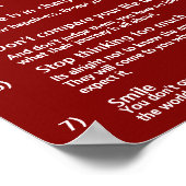 7 Kardinale regels voor LIFE Poster (Hoek)