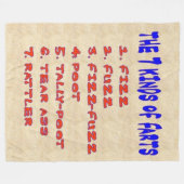 7 KINDS FARTS Fleece Blanket Deken (Voorkant (Horizontaal))