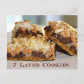 7 Layer Cookies Recipe Card Briefkaart (Voorkant)