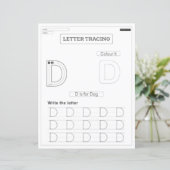 7 Learn To Spell Letter D Teacher Home Schooling (Staand voorkant)