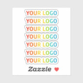 7 Logo en ligne Stickers extra petits et clairs (Feuille)