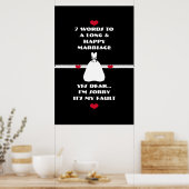 7 Mots À Un Mariage Long Et Heureux - Poster (Cuisine)