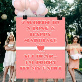7 Mots À Un Mariage Long Et Heureux - Poster