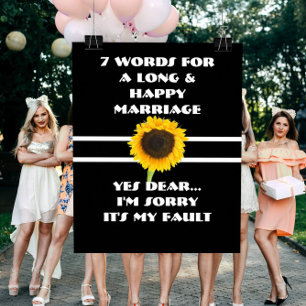 7 Mots À Un Mariage Long Et Heureux - Poster