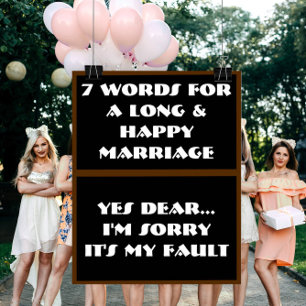 7 Mots À Un Mariage Long Et Heureux - Poster