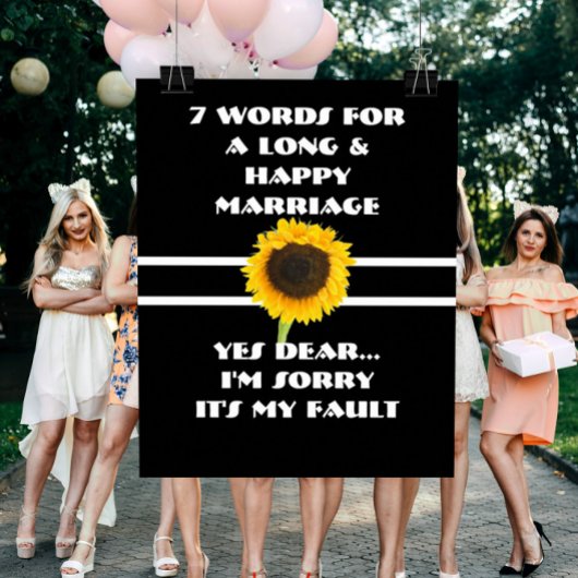 7 Mots Pour Un Mariage Long Et Heureux - Affiche