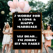 7 Mots Pour Un Mariage Long Et Heureux - Affiche