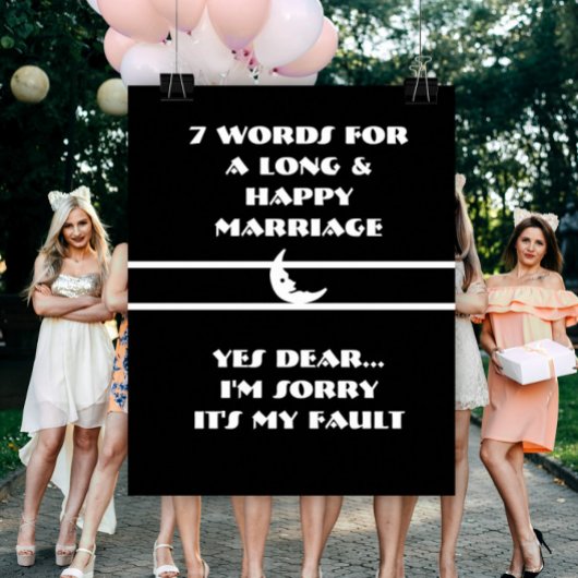 7 Mots Pour Un Mariage Long Et Heureux - Affiche