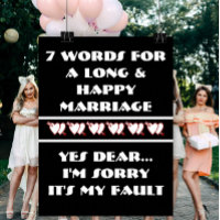 7 Mots Pour Un Mariage Long Et Heureux - Affiche