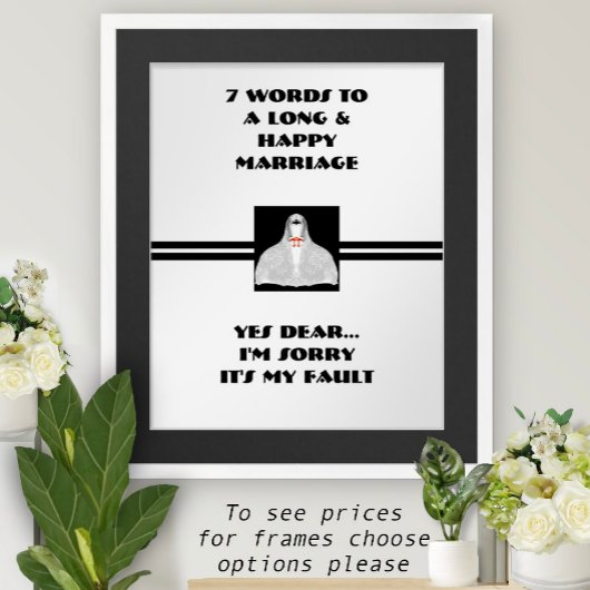 7 Mots Pour Un Mariage Long Et Heureux - Affiche