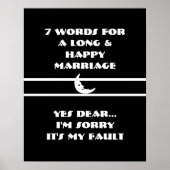 7 Mots Pour Un Mariage Long Et Heureux - Affiche (Devant)