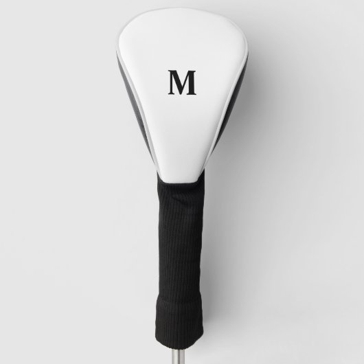 7 Optie eenvoudig Monogram Golfheadcover (Voorkant)