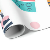 7- patroon van verpakkingspapier op jaarbasis cadeaupapier (Rol Hoek)