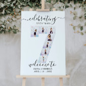 7 Photo Affiche de bienvenue d'anniversaire, Lui o