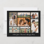 7 Photo Collage Ajoutez Votre Propre Carte De Voeu (Devant)