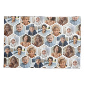 7 Photo Collage - honingraat hexagon patroon Kussensloop (Achterkant)