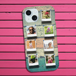 7 Photo Collage iPhone 15 Planche Rustique