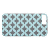 7 Plus Coque iphone à motif bleu et gris (Dos (Horizontal))