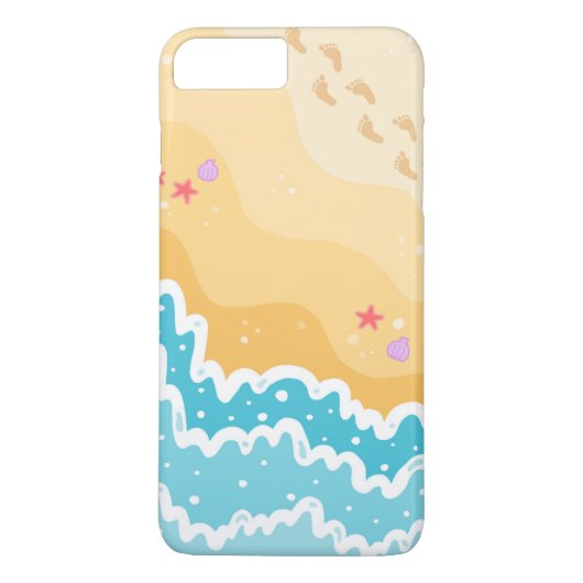 7 Plus Sassy Beach Design coque iphone (Dos)