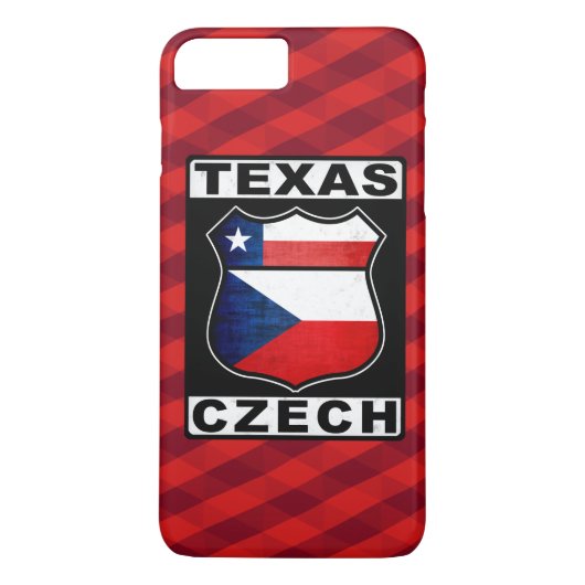 7 Plus Texas coque iphone tchèque-américain (Dos)