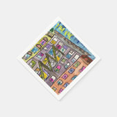 7 PM NYC Dankbaarheid Cocktail servet (Hoek)